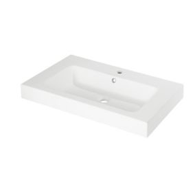 GoodHome Duala Resin Central Worktop with integrated basin (W)800mm