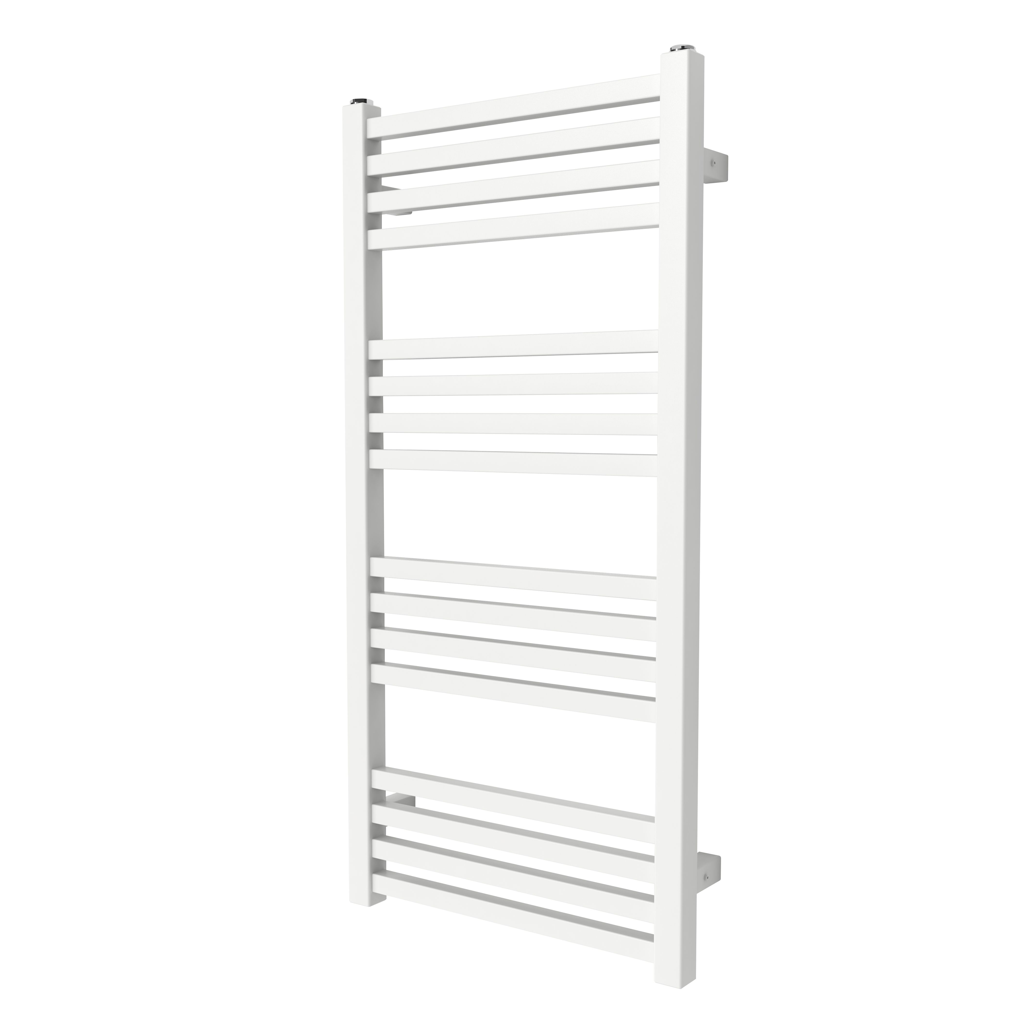 GoodHome Duala White 1109BTU Vertical Towel radiator (W)400mm x (H)828mm