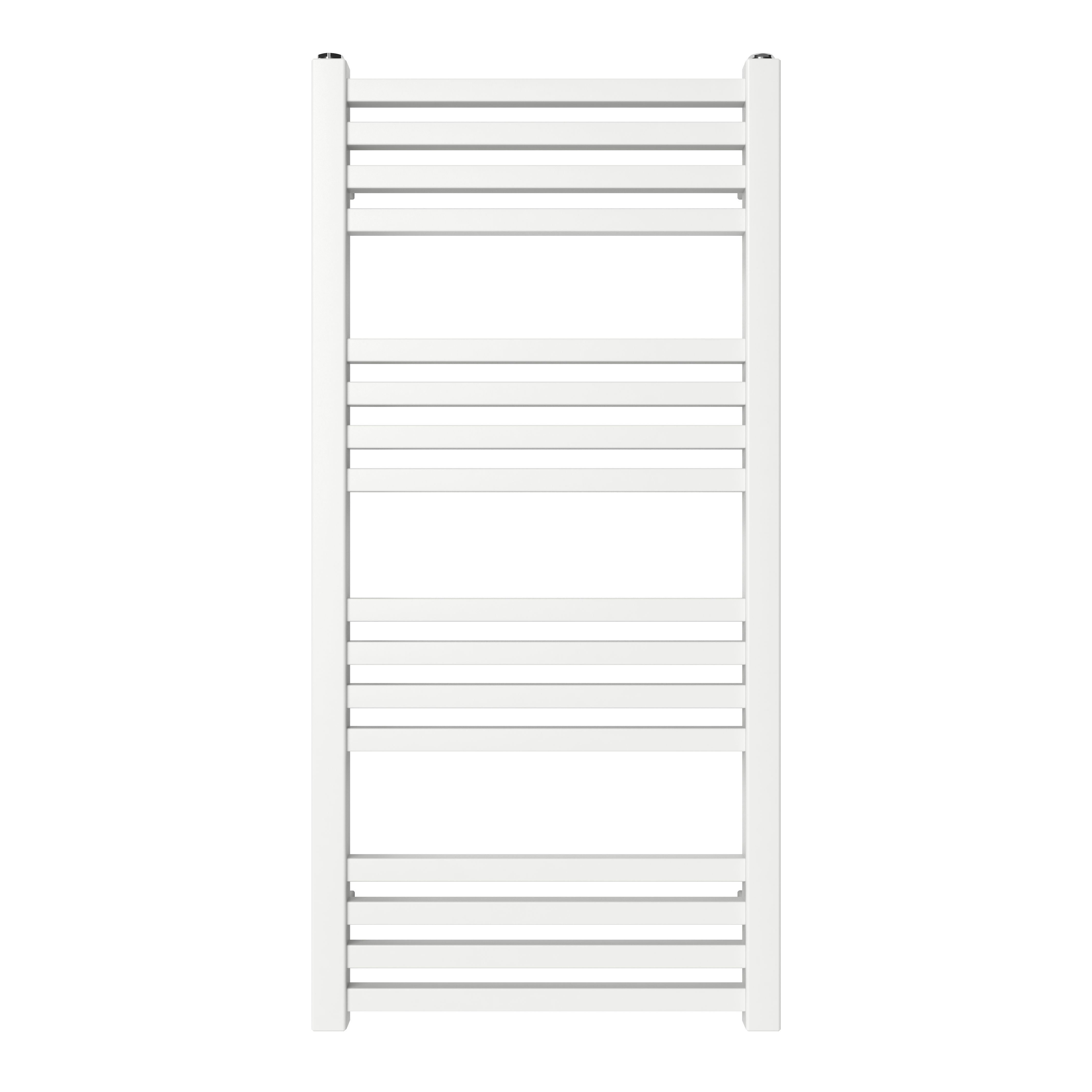 GoodHome Duala White 1109BTU Vertical Towel radiator (W)400mm x (H)828mm