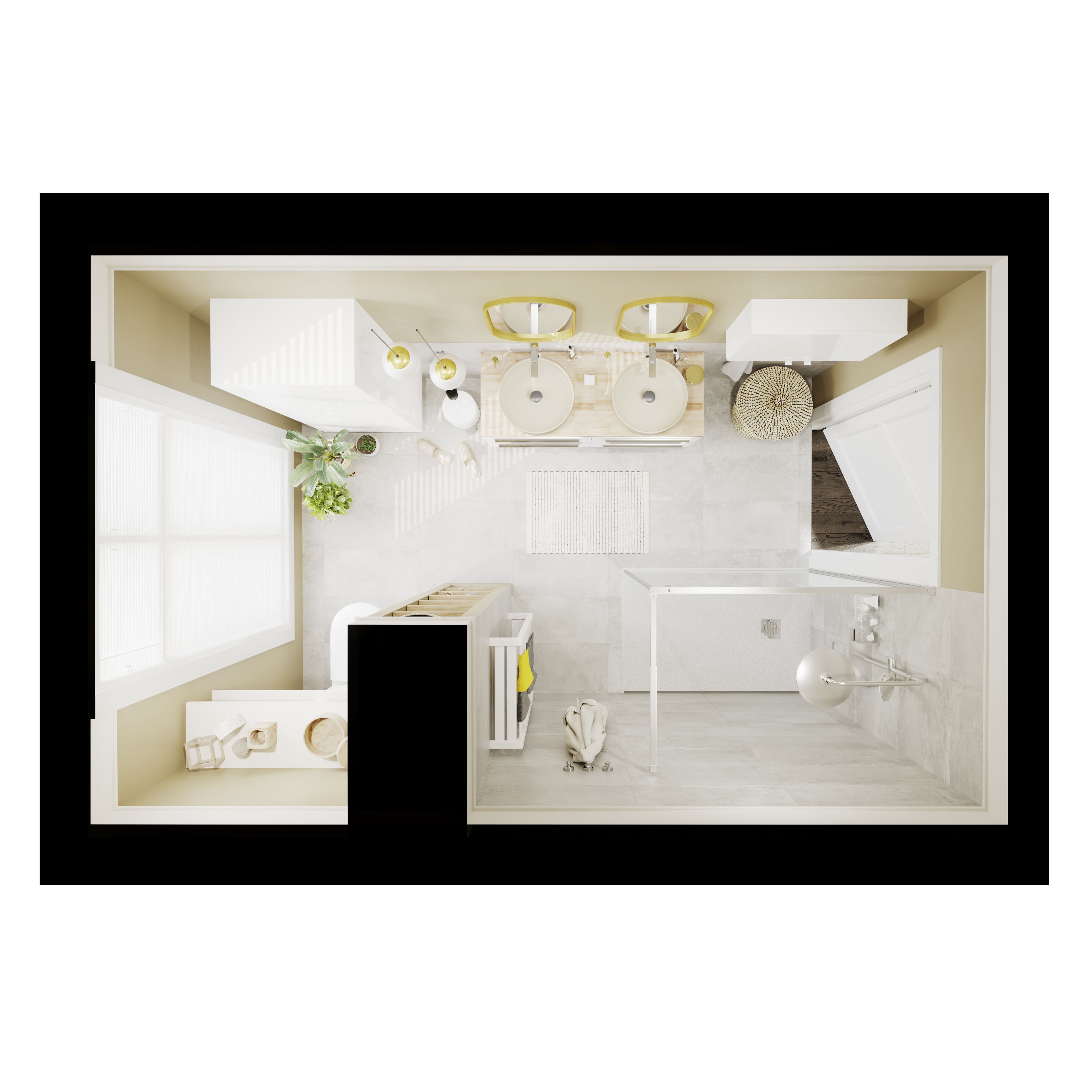 GoodHome Duala White 1109BTU Vertical Towel radiator (W)400mm x (H)828mm