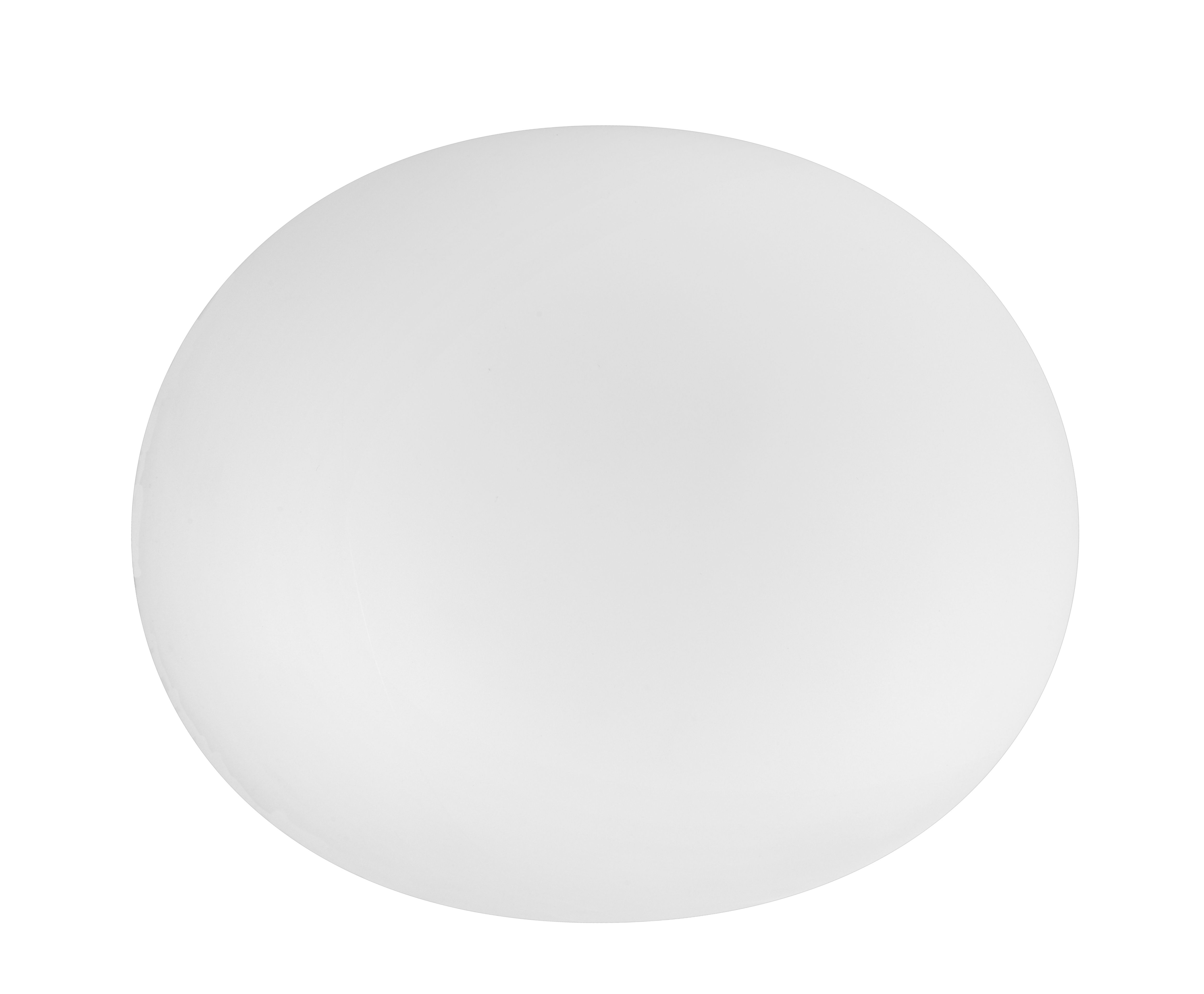GoodHome Duffy Round Matt Metal & plastic White Frosted effect LED Ceiling light