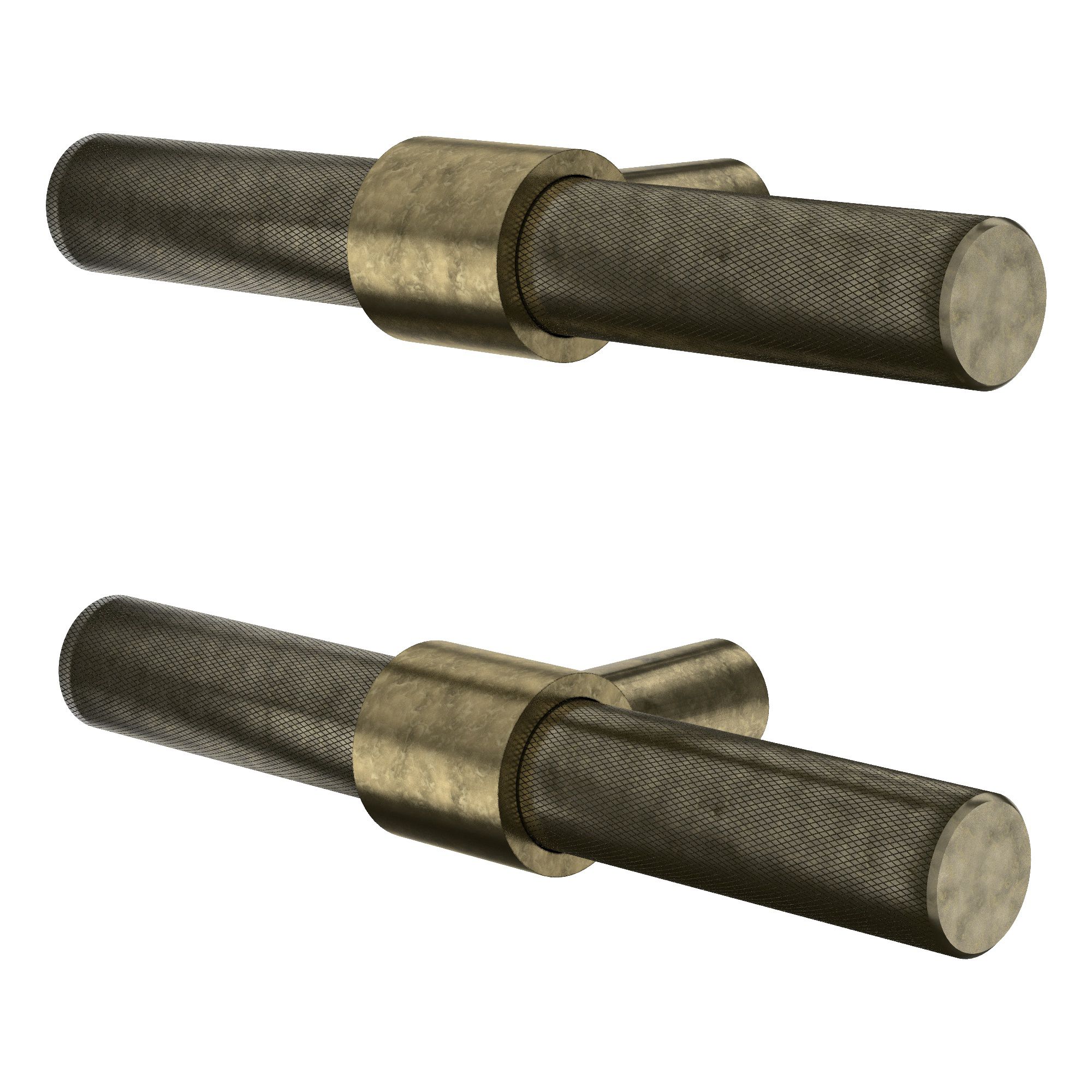 GoodHome Dukkah Antique brass effect Kitchen Handle (L)6.5cm