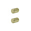 GoodHome Dukkah Brass effect Kitchen cabinets Handle (L)1.8cm, Pack of 2