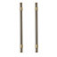 GoodHome Dukkah Brass effect Kitchen cabinets Handle (L)25.7cm, Pack of 2