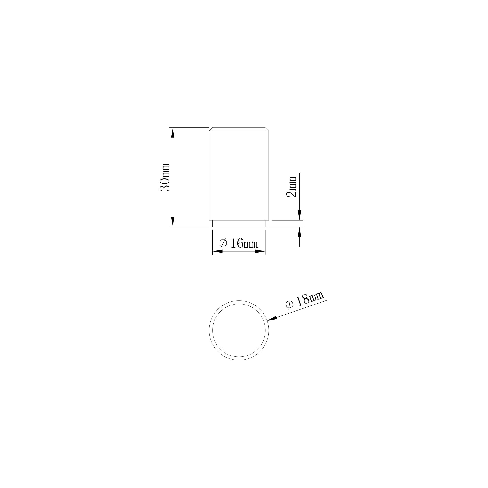 GoodHome Dukkah Brass effect Kitchen cabinets Round Pull Handle (L)1.8cm (D)30mm, Pack of 2
