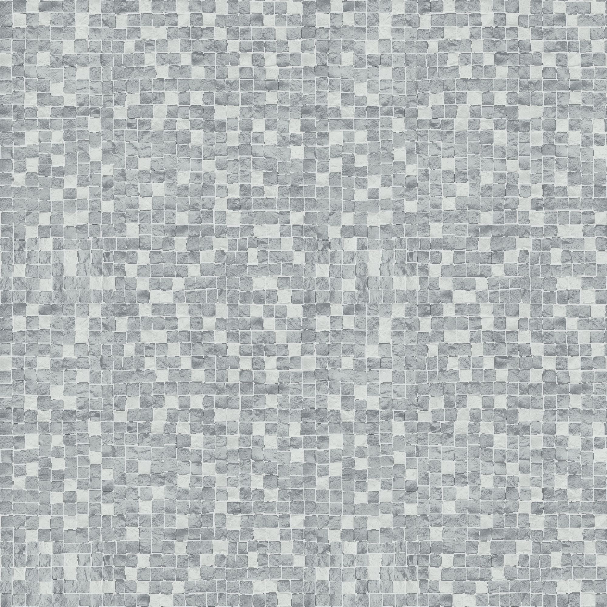 GoodHome Dunni Grey Mosaic Tile effect Textured Wallpaper Sample