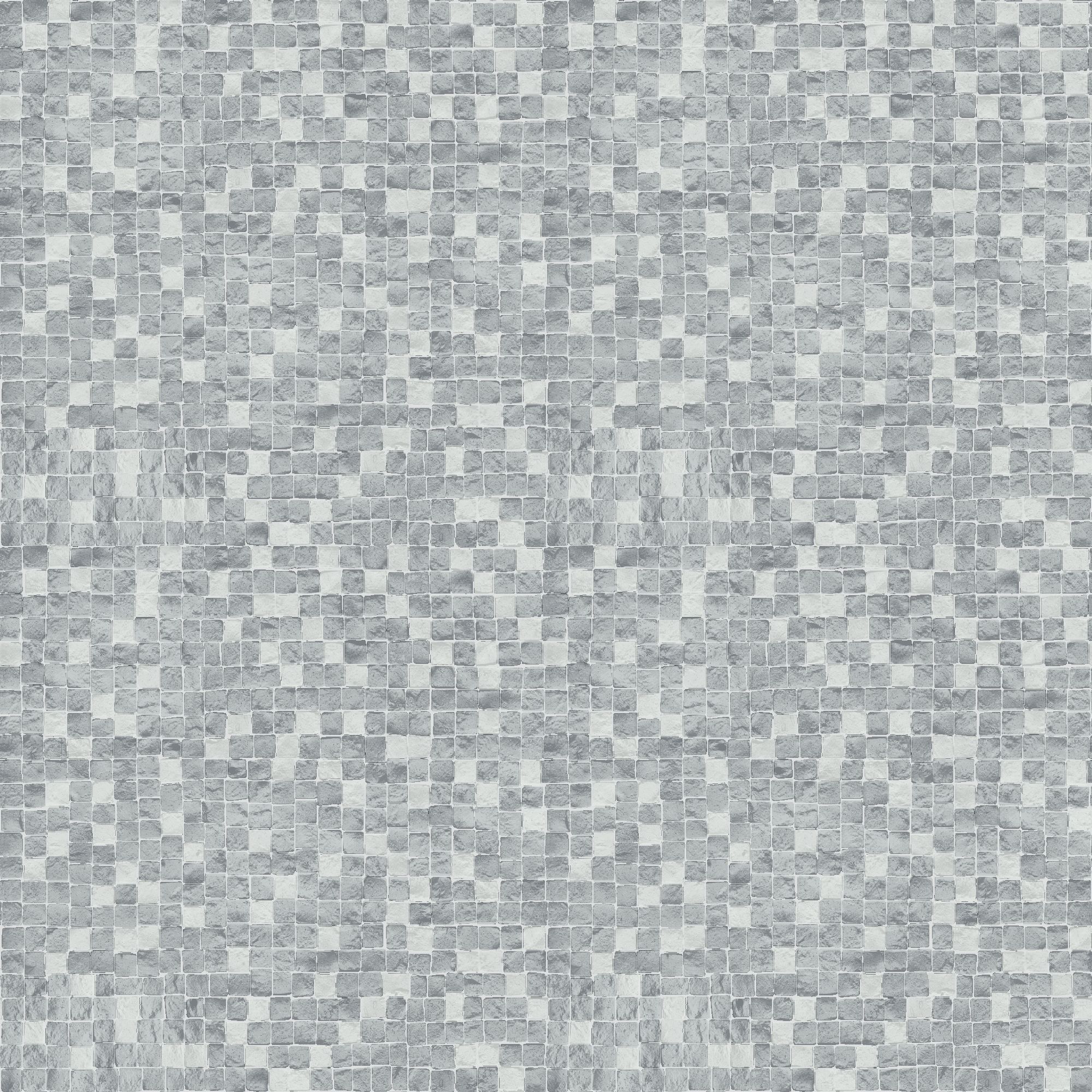 GoodHome Dunni Grey Mosaic Tile effect Textured Wallpaper DIY at B&Q