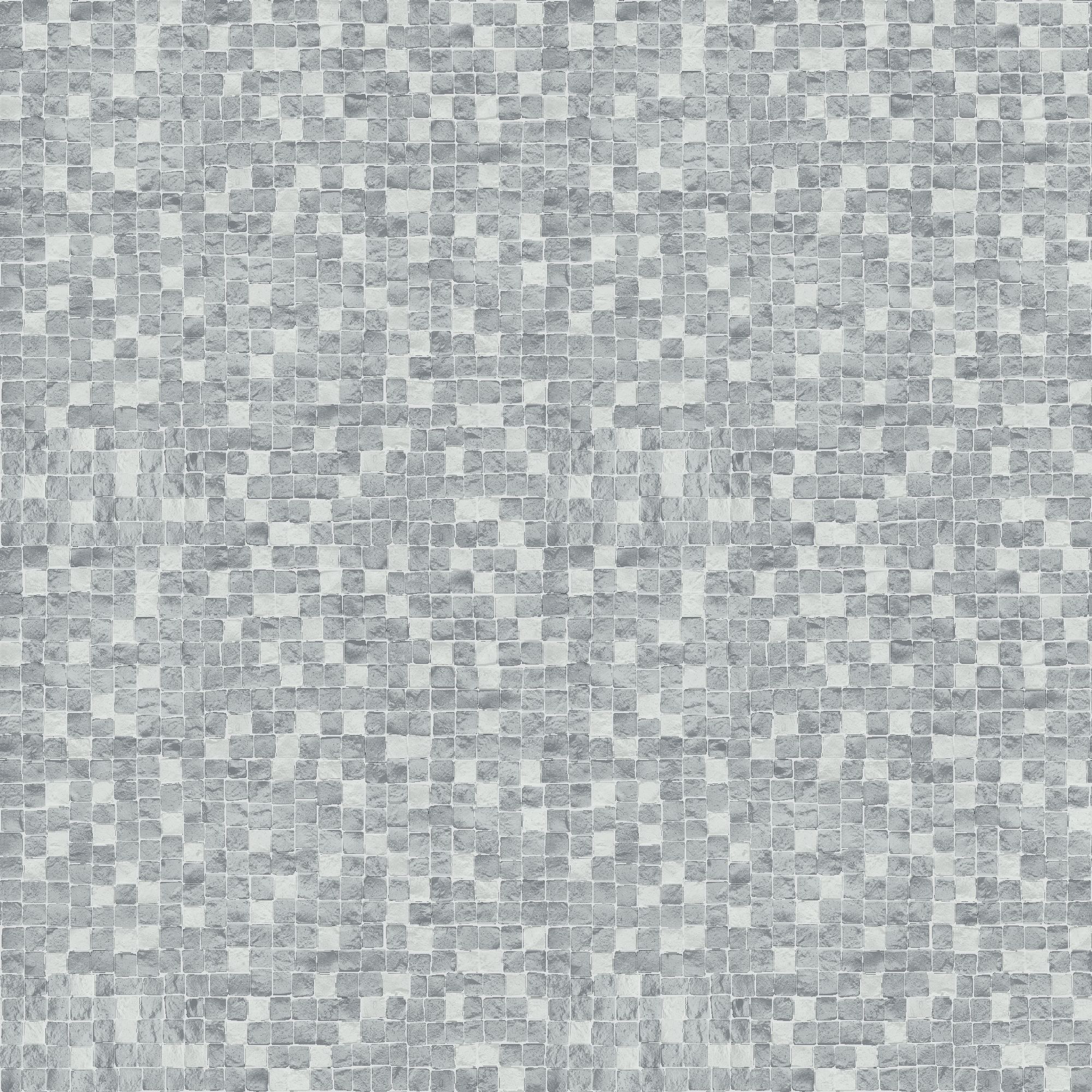 GoodHome Dunni Grey Tile effect Mosaic Textured Wallpaper Sample