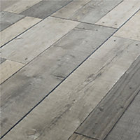 GoodHome Dunwich Grey Oak effect Laminate Flooring, 2.18m² Pack of 6