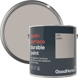 GoodHome Durable Arica Satin Multi-surface paint, 2L