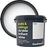 GoodHome Durable Brilliant white Matt Emulsion paint, 5L