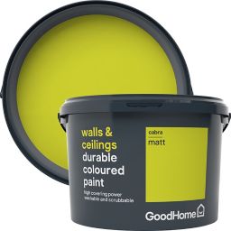 GoodHome Durable Cabra Matt Emulsion paint, 2.5L