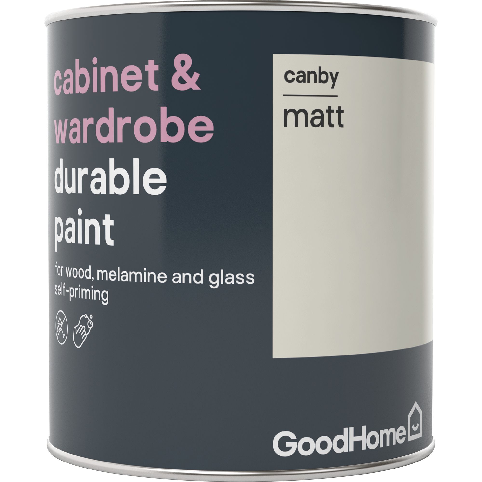 GoodHome Durable Canby Matt & wardrobe paint, 750ml DIY at B&Q