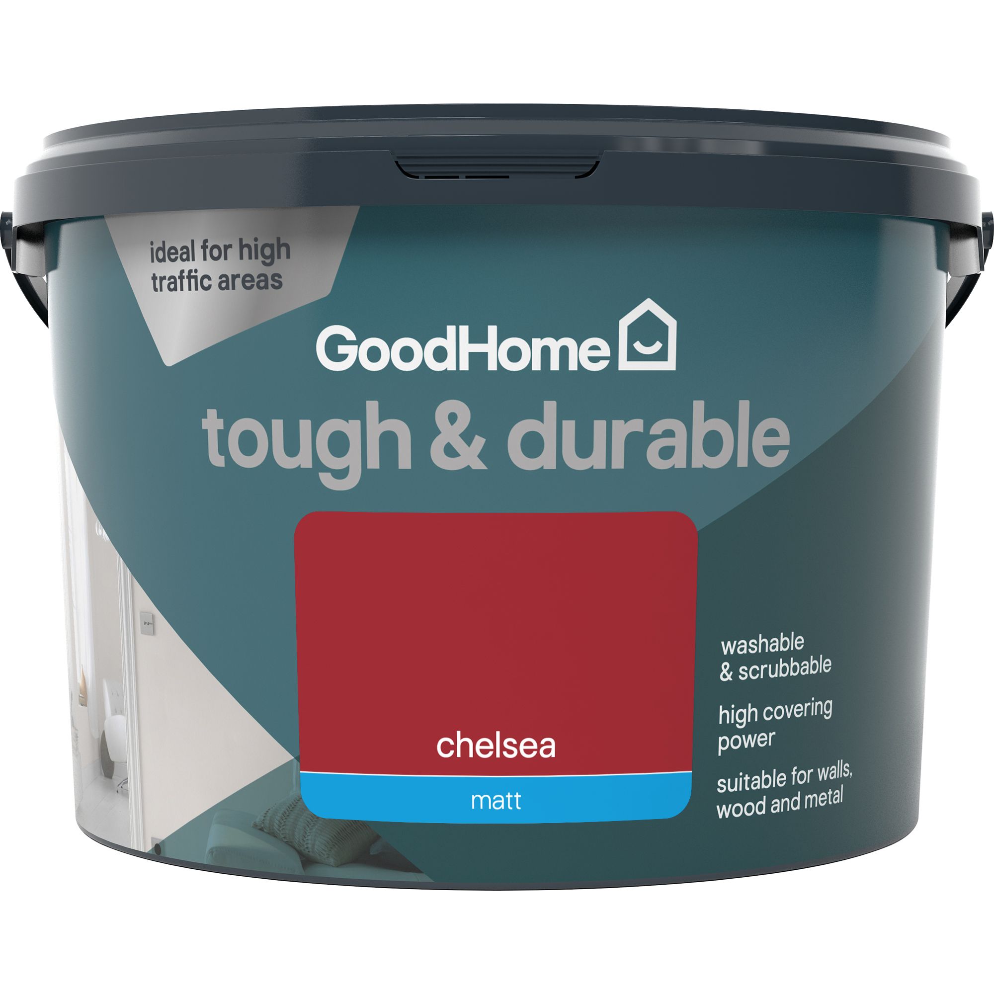 GoodHome Durable Chelsea Matt Emulsion paint, 2.5L