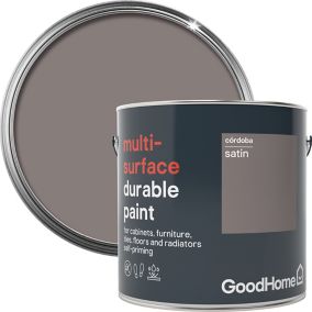 GoodHome Durable Cordoba Satin Multi-surface paint, 2L