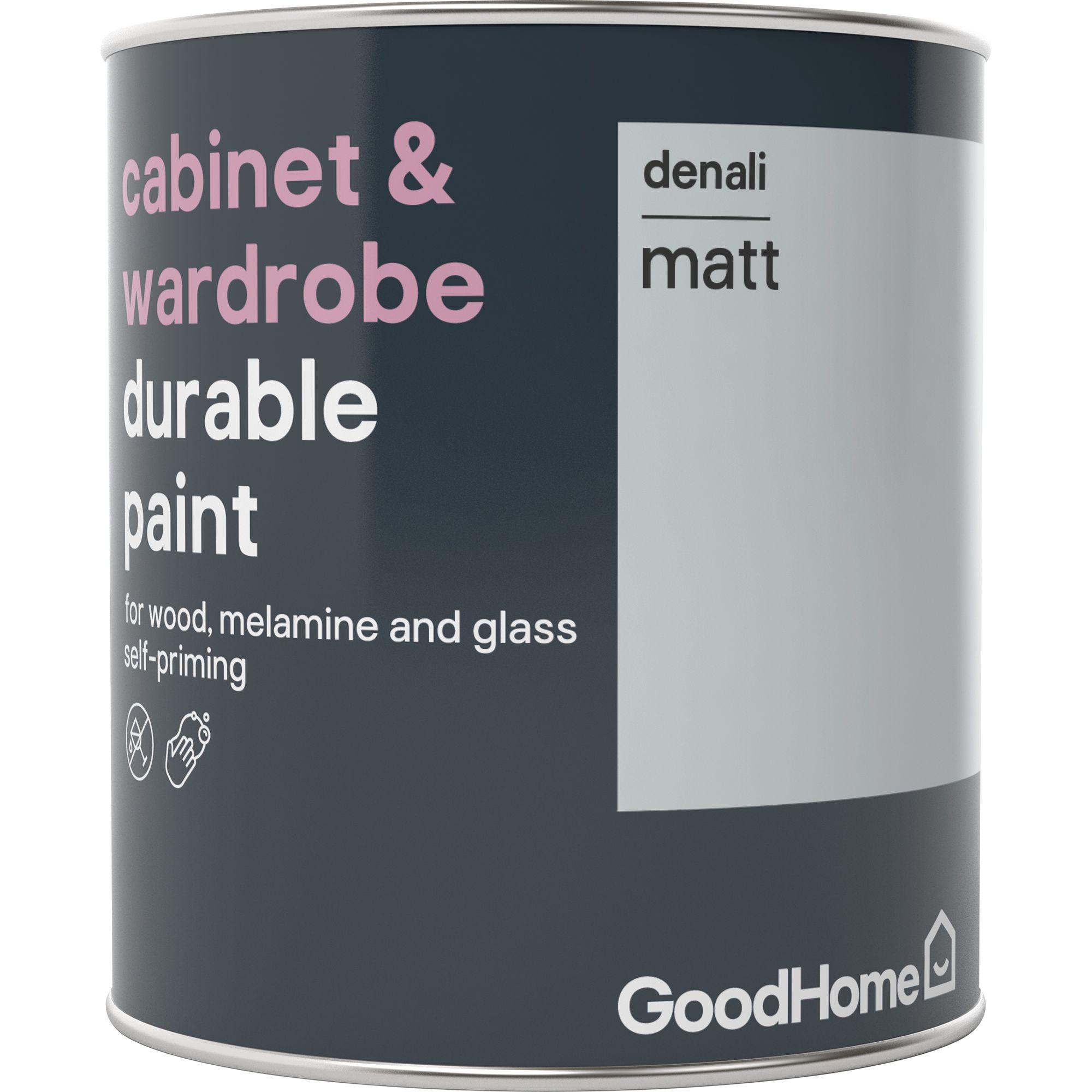 Goodhome Durable Denali Matt Cabinet Wardrobe Paint 750ml Diy At B Q