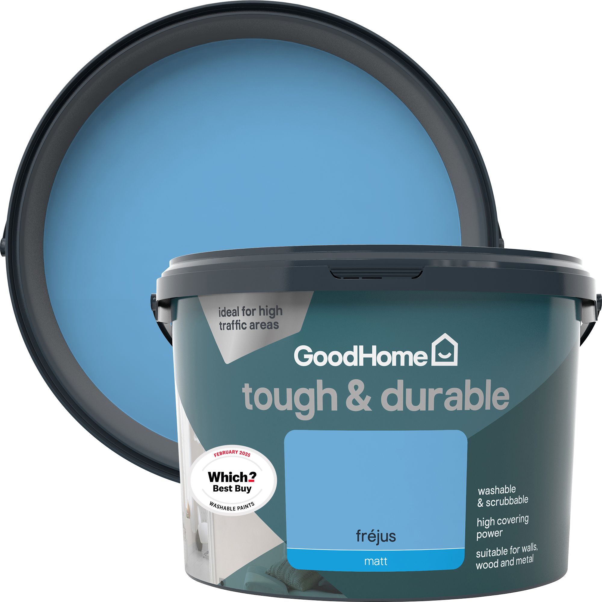 GoodHome Durable Frejus Matt Emulsion paint, 2.5L DIY at B&Q
