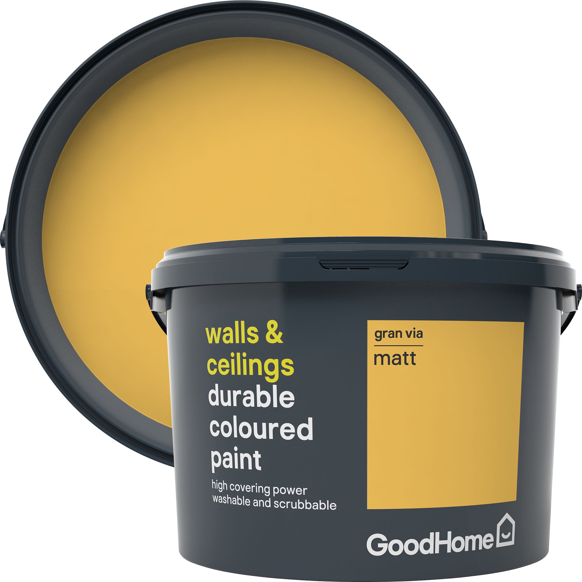 GoodHome Durable Gran via Matt Emulsion paint, 2.5L DIY at B&Q