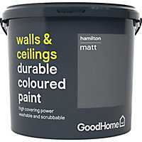 GoodHome Durable Hamilton Matt Emulsion paint, 5L