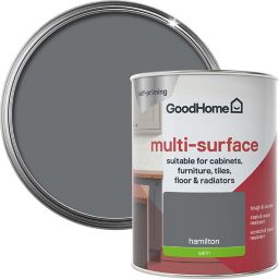 GoodHome Durable Hamilton Satin Multi-surface paint, 750ml