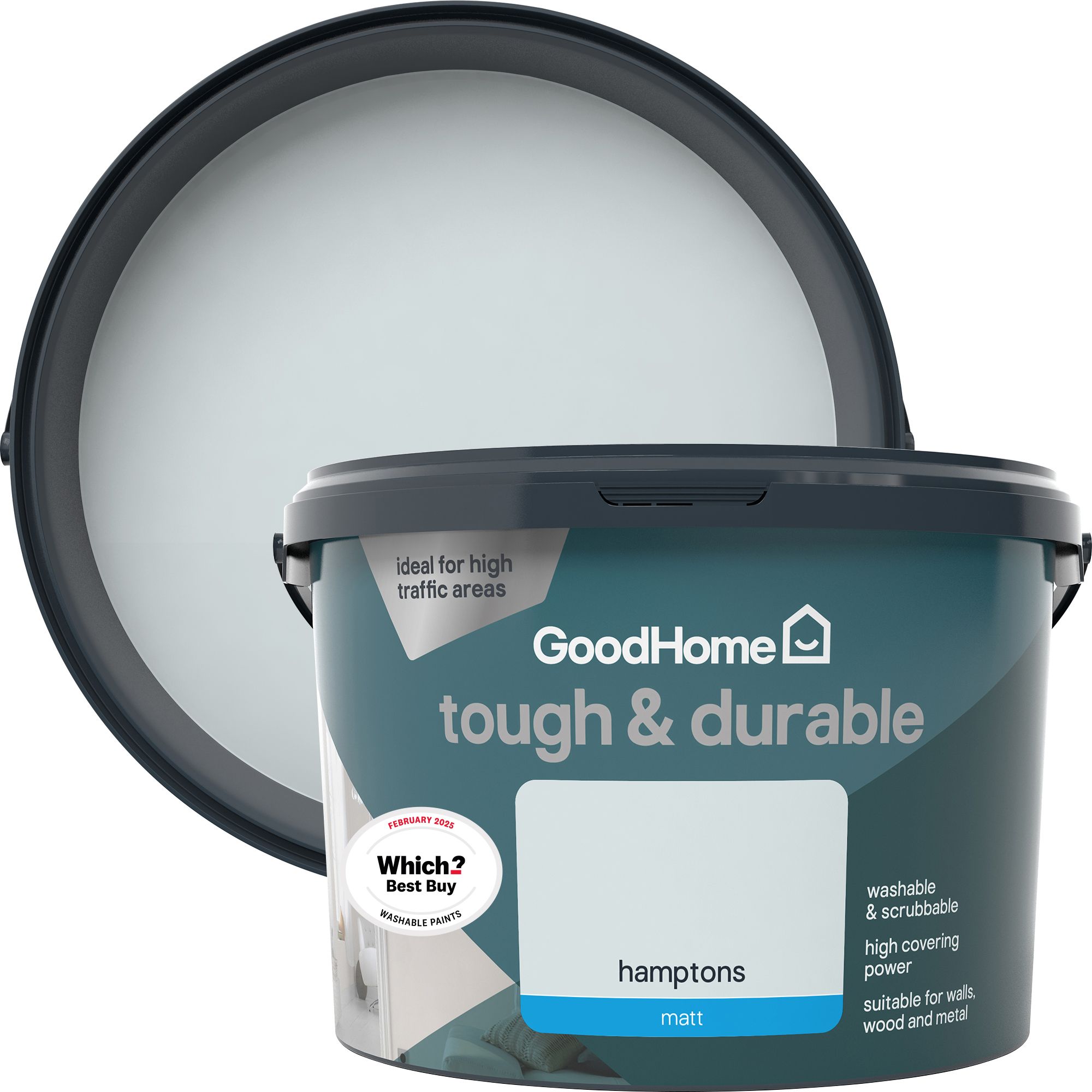 GoodHome Durable Hamptons Matt Emulsion paint, 2.5L DIY at B&Q