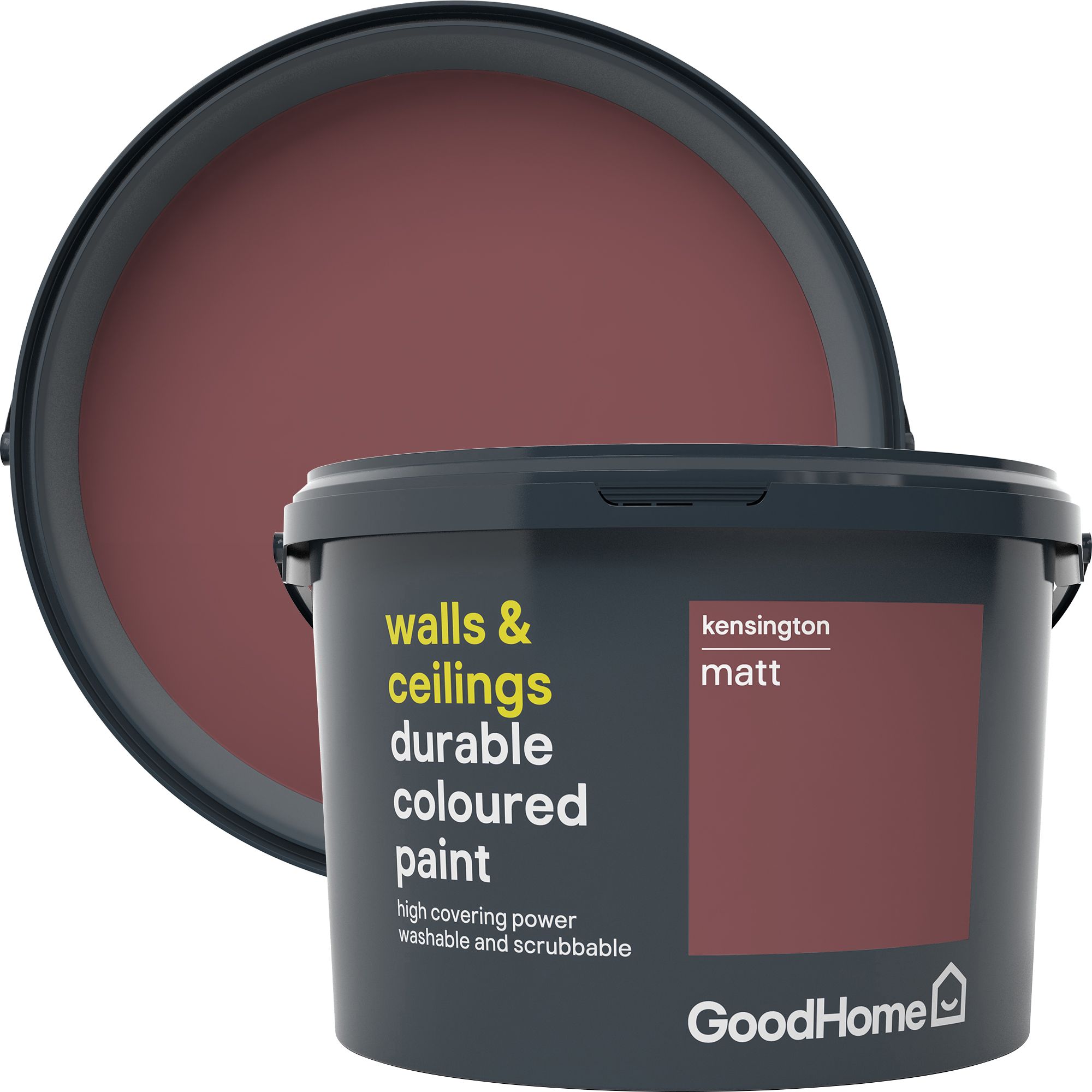 GoodHome Durable Kensington Matt Emulsion paint, 2.5L