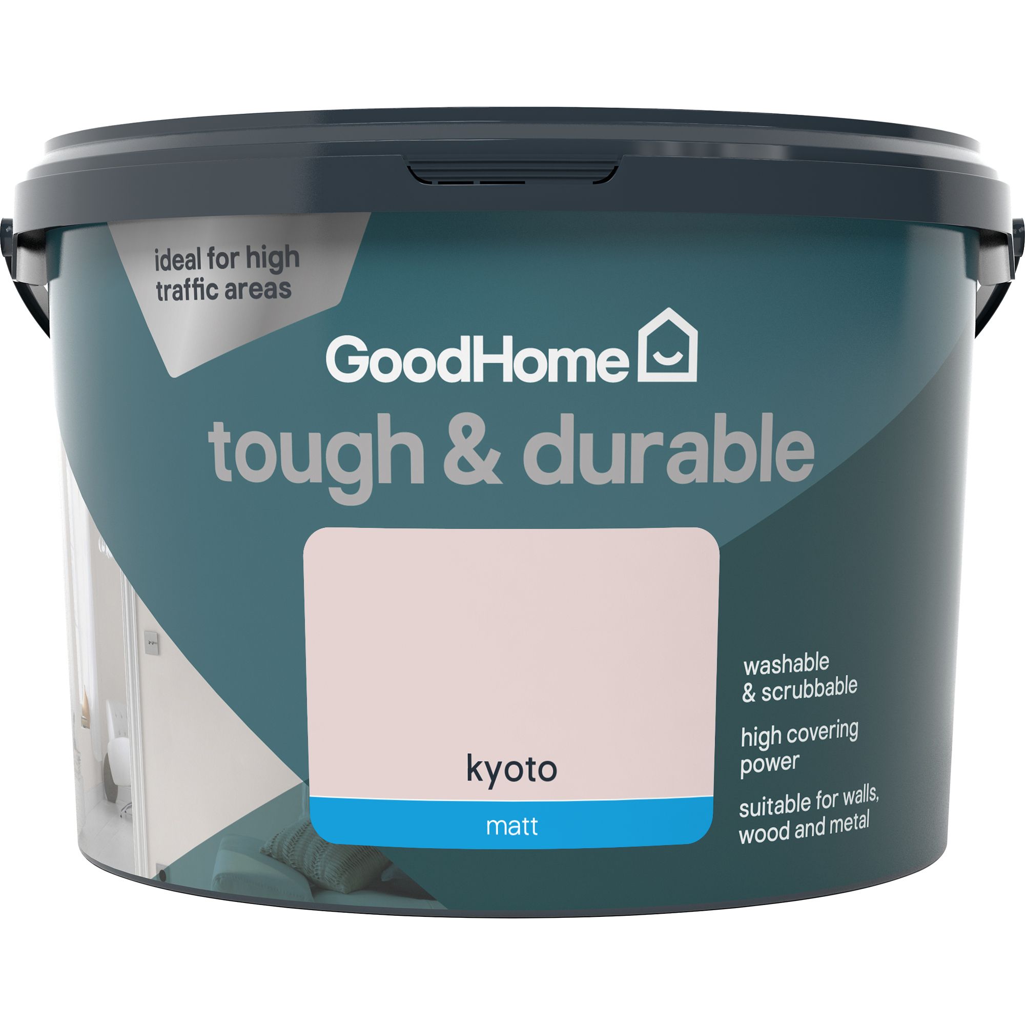 GoodHome Durable Kyoto Matt Emulsion paint, 2.5L