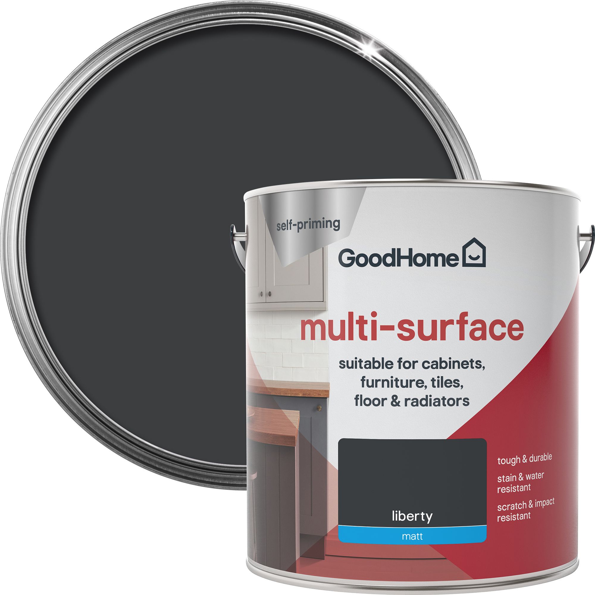 GoodHome Durable Liberty Matt Multi-surface paint, 2L