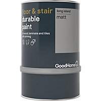 GoodHome Durable Long island Matt Floor & stair paint, 750ml