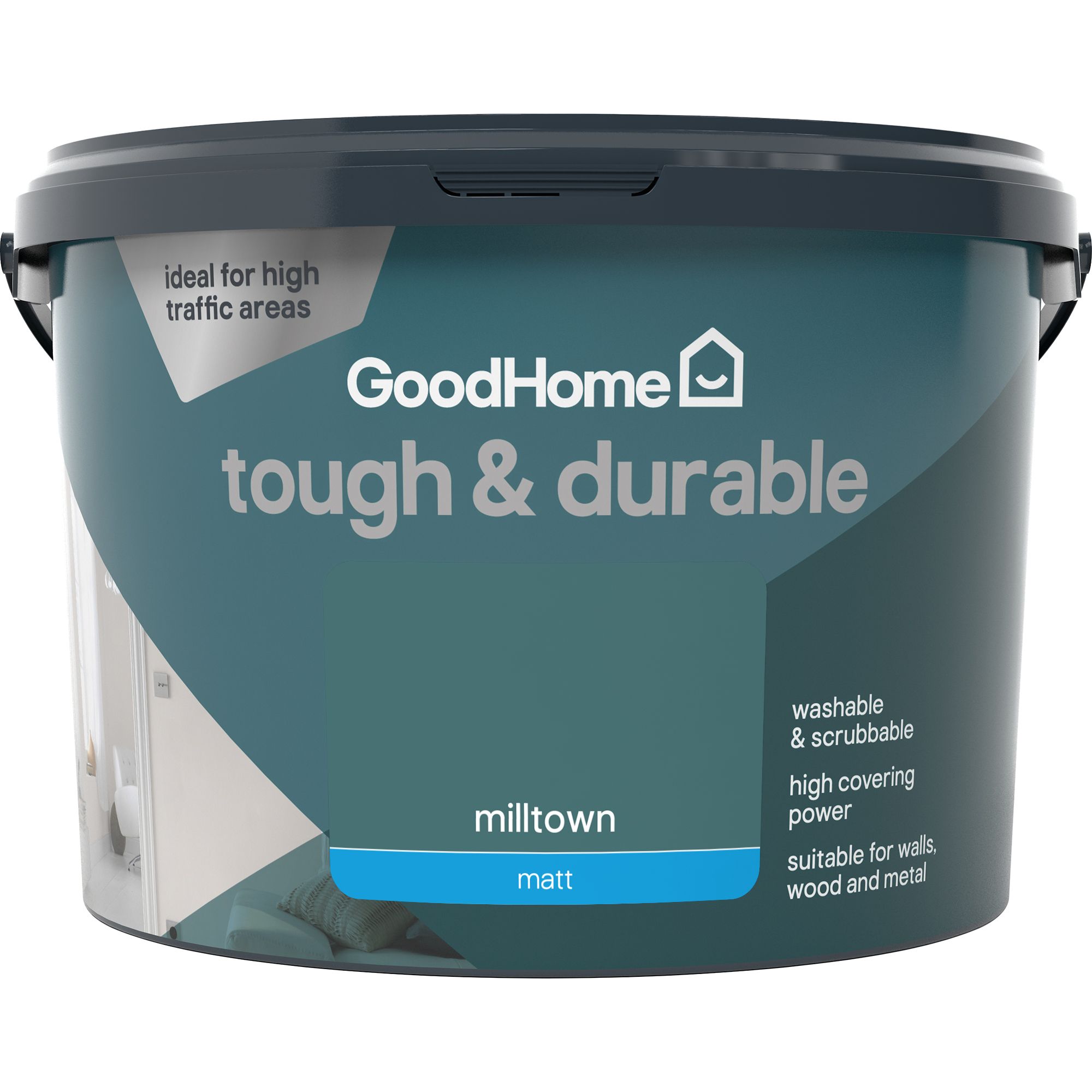 GoodHome Durable Milltown Matt Emulsion Paint, 2.5L | DIY At B&Q