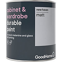 GoodHome Durable New haven Matt Cabinet & wardrobe paint, 750ml