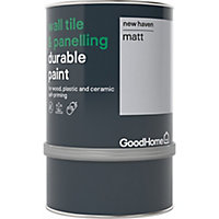 GoodHome Durable New haven Matt Wall tile & panelling paint, 750ml