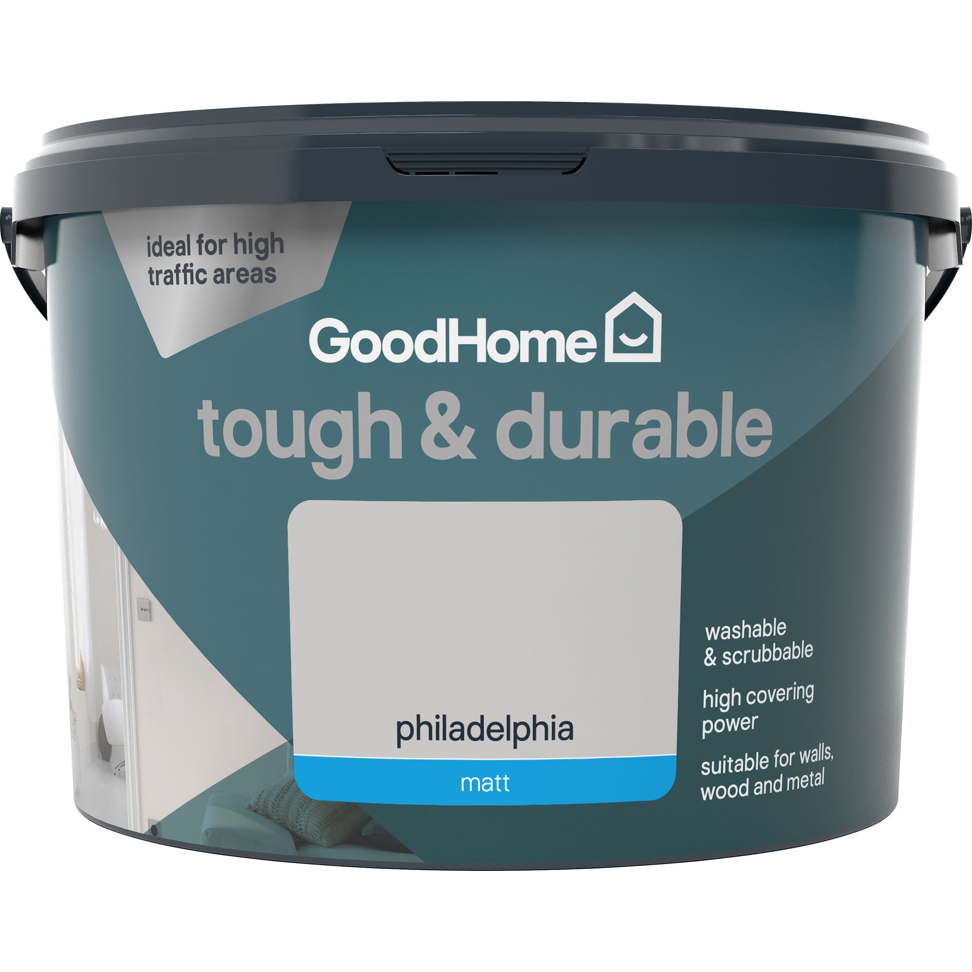 GoodHome Durable Philadelphia Matt Emulsion paint, 2.5L