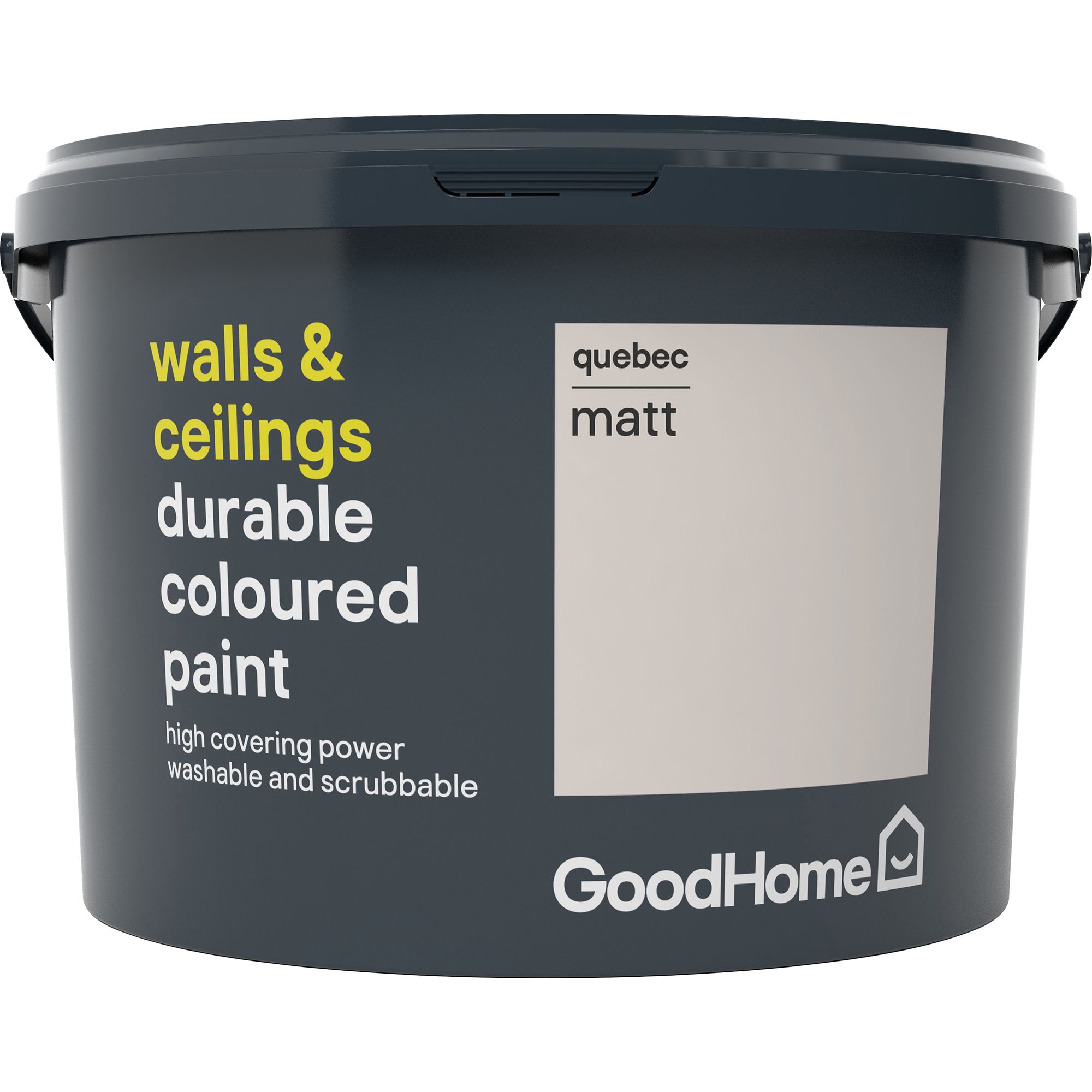 GoodHome Durable Quebec Matt Emulsion paint, 2.5L