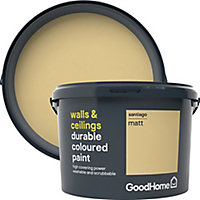 GoodHome Durable Santiago Matt Emulsion paint, 2.5L