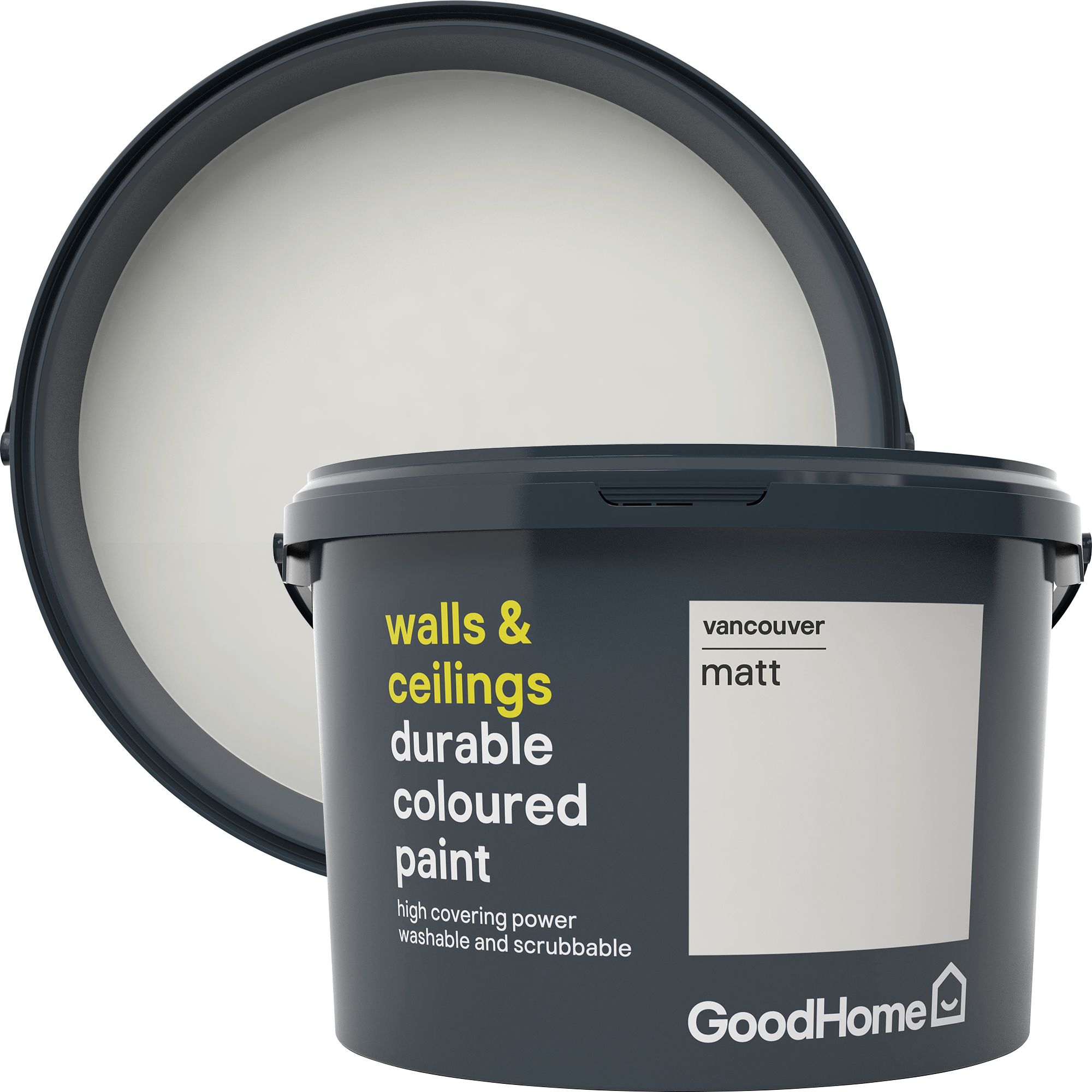 GoodHome Durable Vancouver Matt Emulsion paint, 2.5L