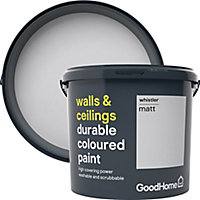 GoodHome Durable Whistler Matt Emulsion paint, 5L