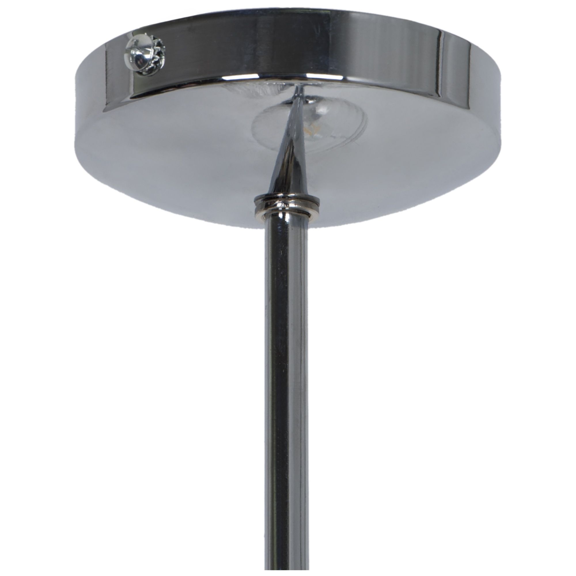 GoodHome Eclaze Transparent Chrome effect 3 Lamp Pendant ceiling light, (Dia)370mm