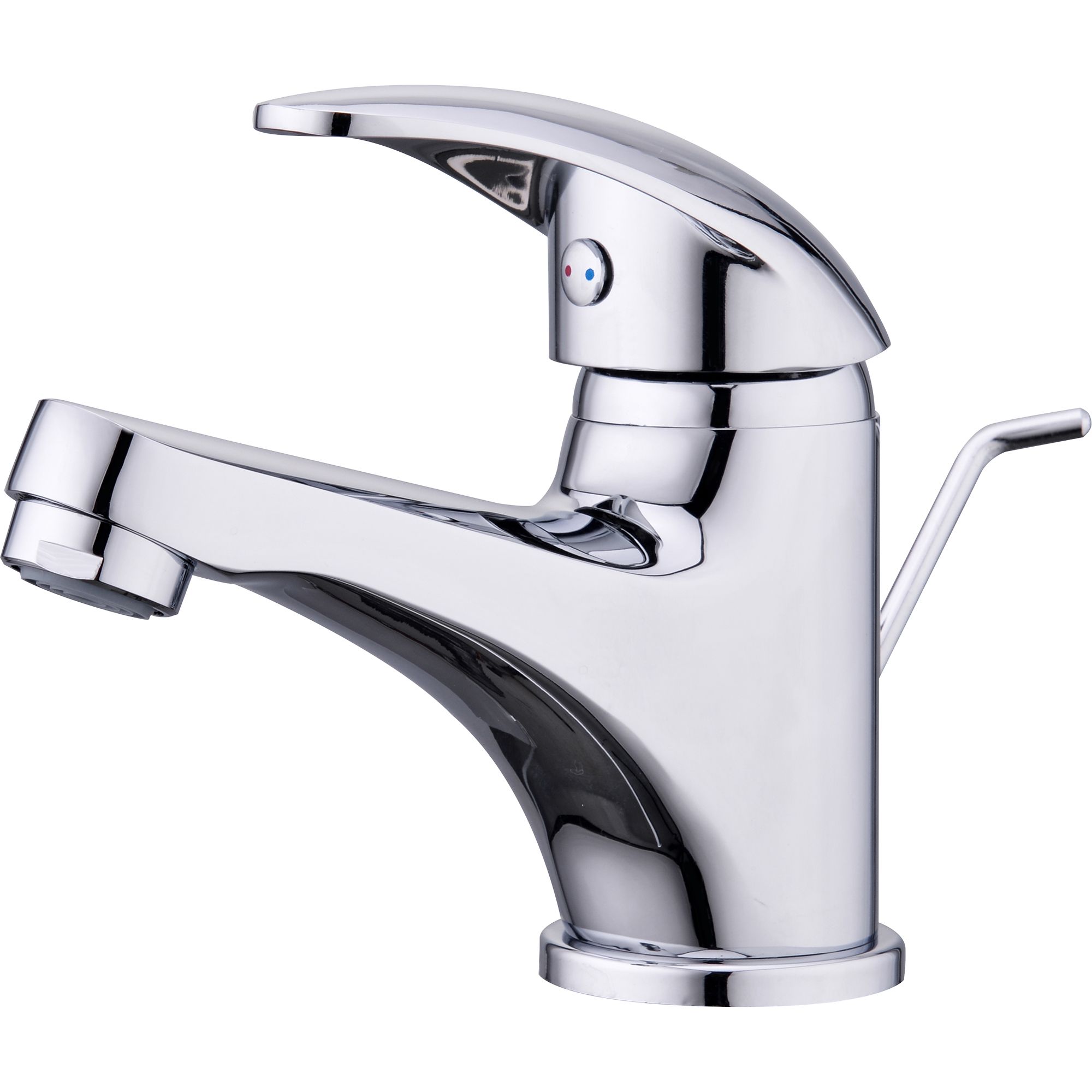 GoodHome Eidar 1 Lever Chrome-plated Contemporary Basin Mono Mixer Tap ...