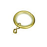 GoodHome Elasa Brass effect Curtain ring (Dia)19mm, Pack of 10