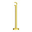 GoodHome Elasa Brass effect Metal Long Curtain pole bracket (Dia)19mm