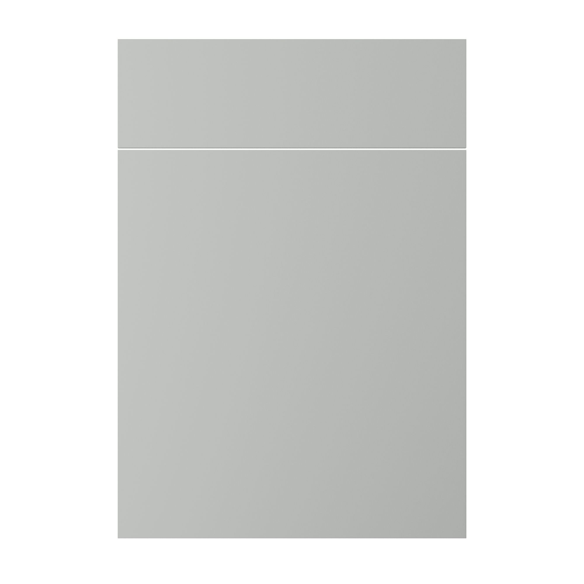 GoodHome Elcot Matt steel grey Door & drawer (W)500mm (H)715mm (T)16mm