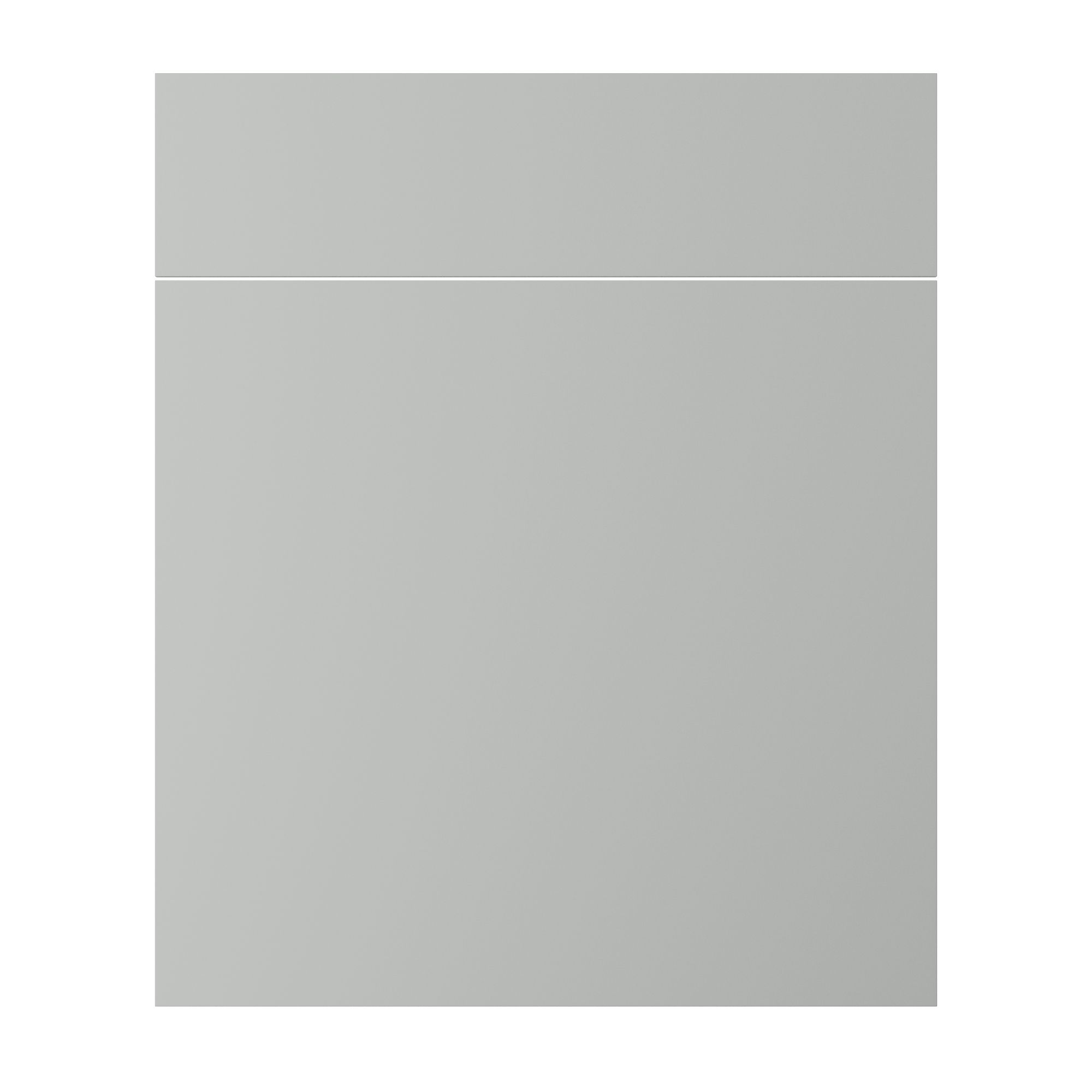 GoodHome Elcot Matt steel grey Door & drawer (W)600mm (H)715mm (T)16mm
