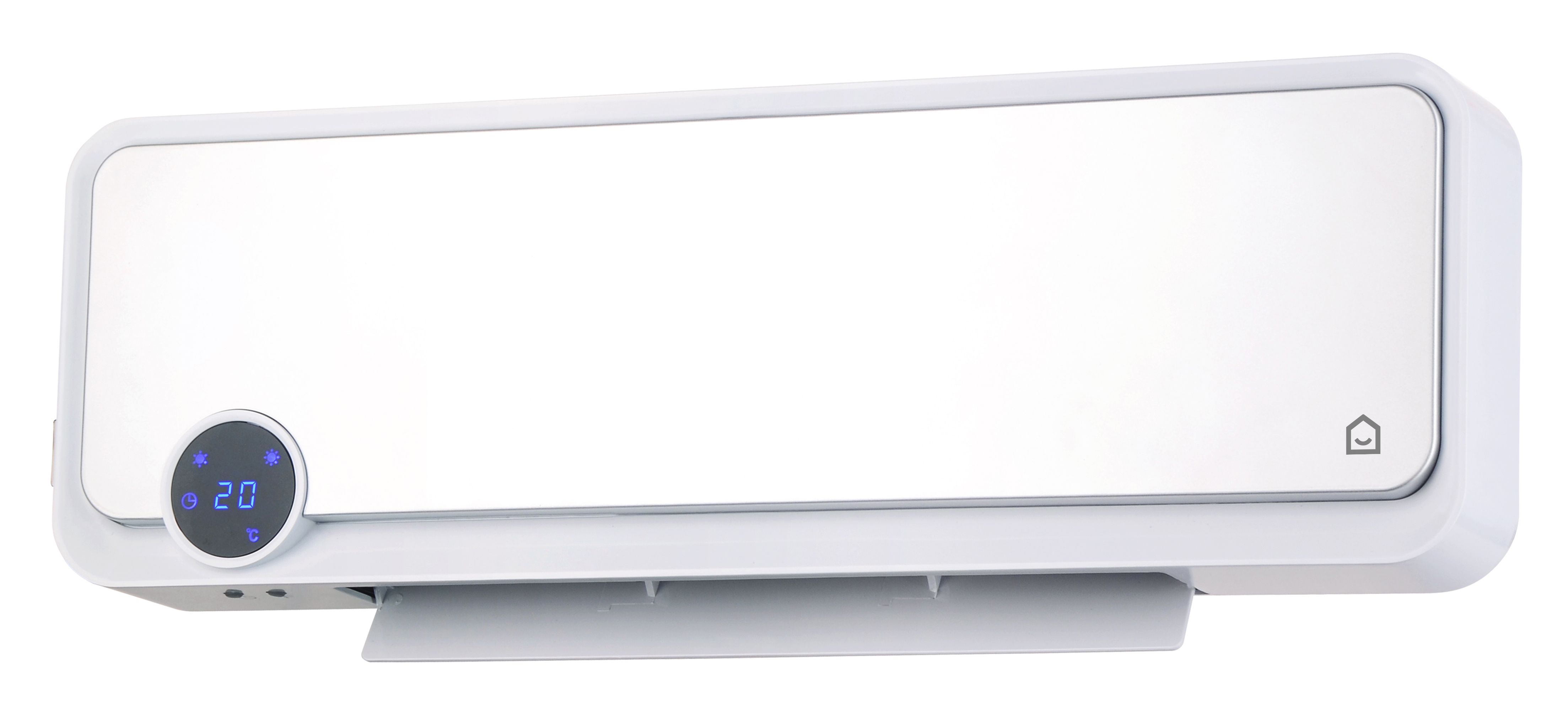 GoodHome Electric 2000W White & silver PTC Heater