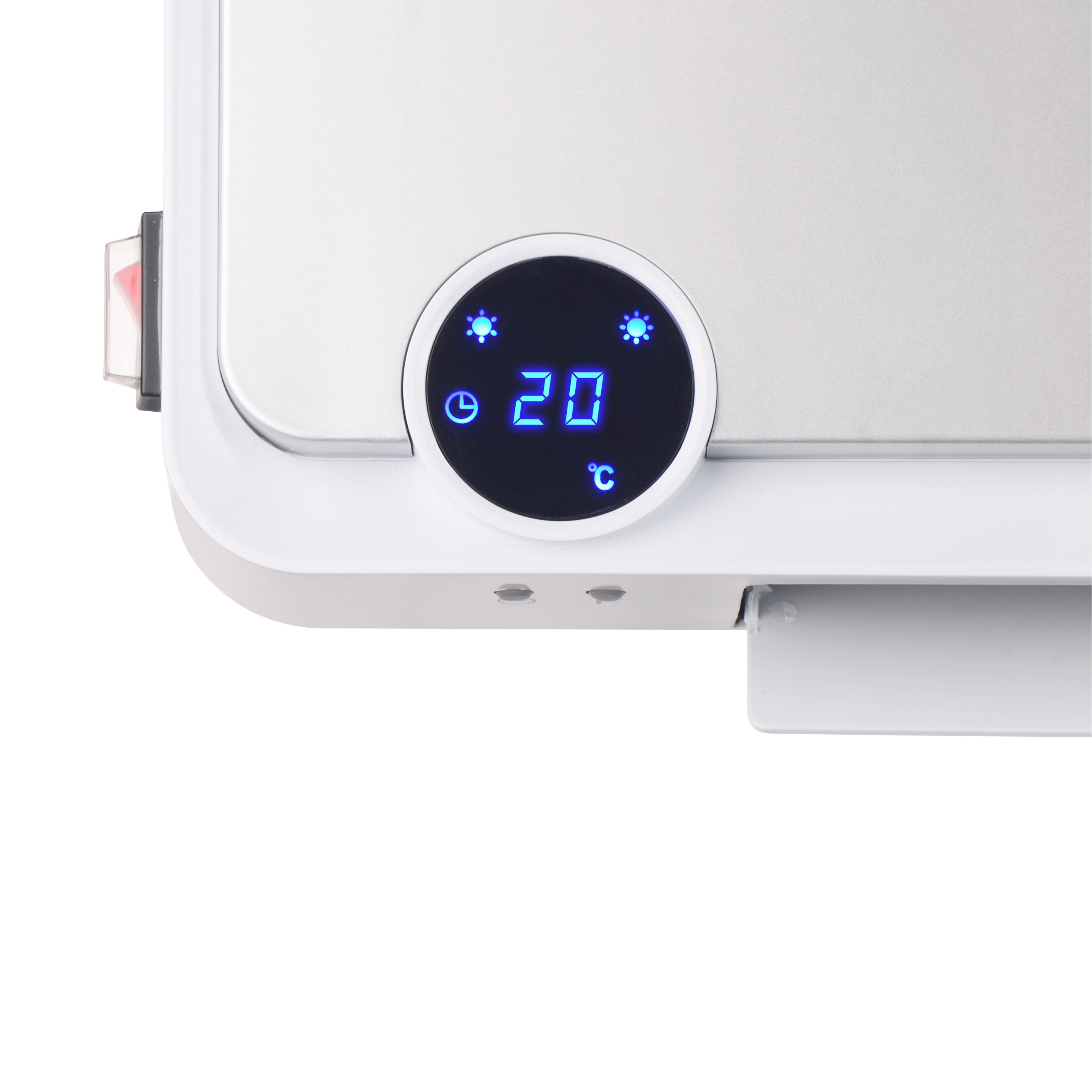 GoodHome Electric 2000W White & silver PTC Heater