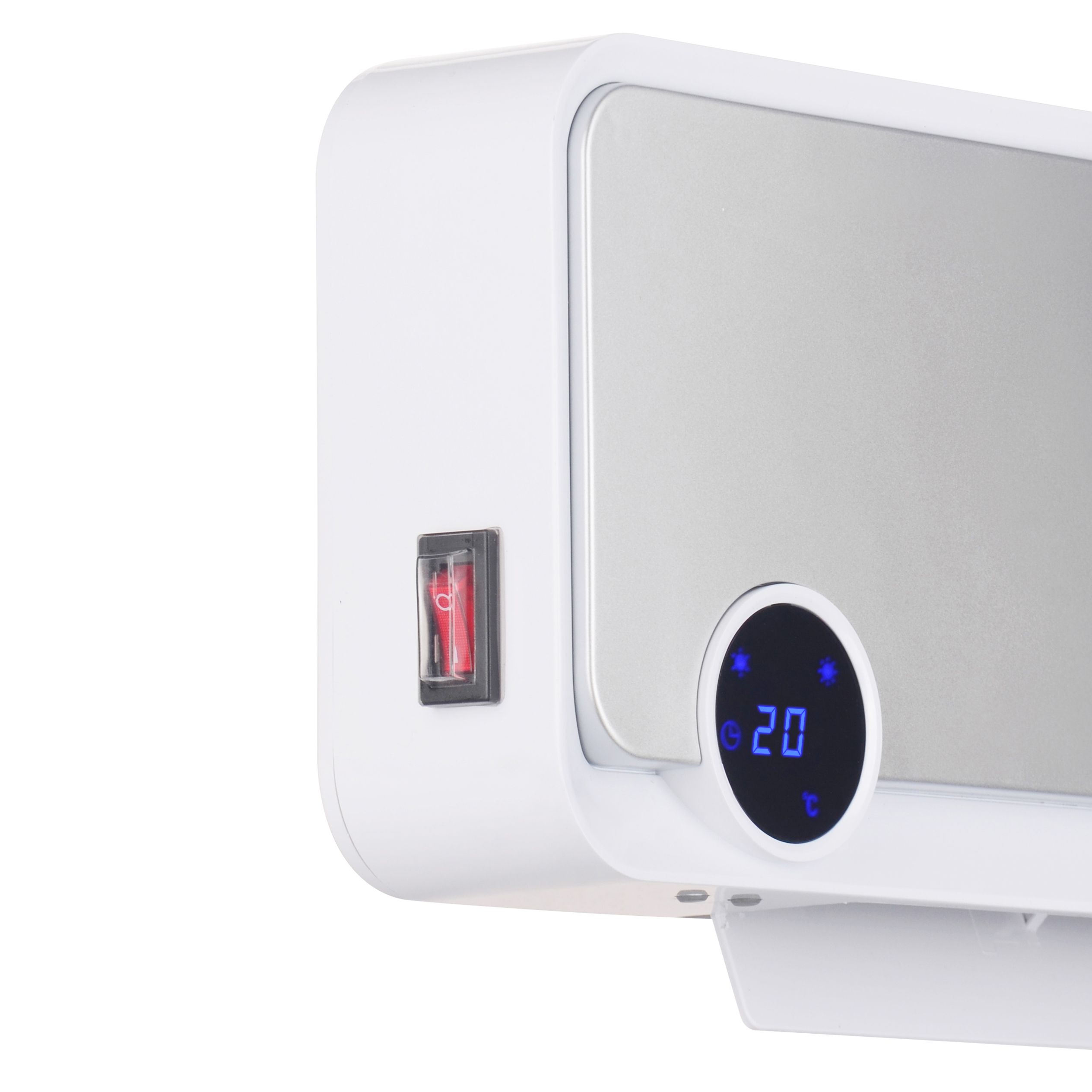 GoodHome Electric 2000W White & silver PTC Heater