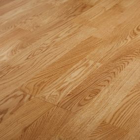 GoodHome Elkins Natural Oak Engineered Real wood top layer flooring, 1.58m² Pack of 7