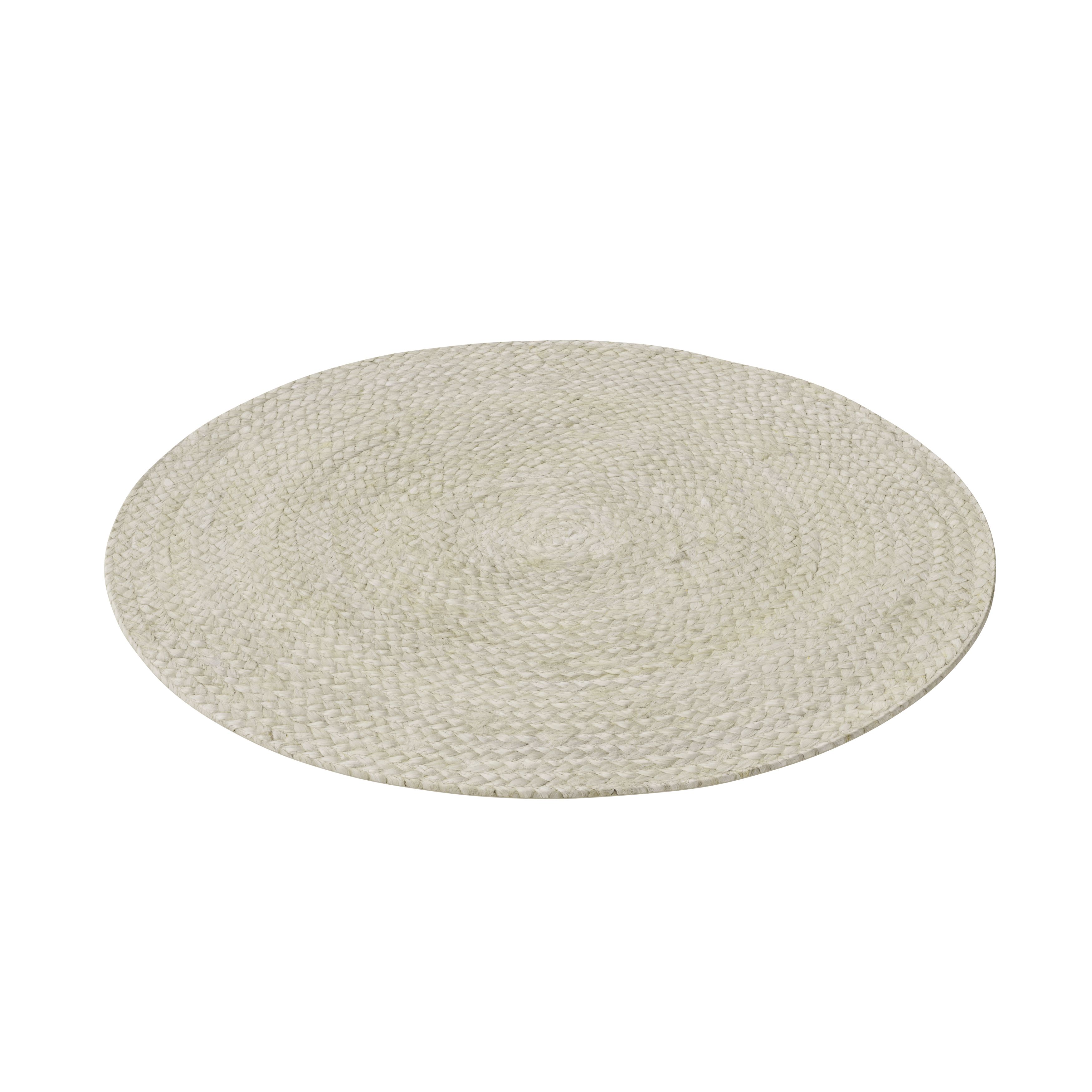 Round white bath clearance mat