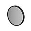 GoodHome Elland Black Matt Circular Bathroom Mirror (H)200mm (W)200mm