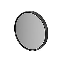 GoodHome Elland Black Matt Round Bathroom Mirror (H)200mm (W)200mm